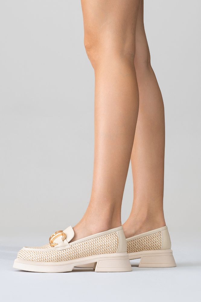 kadin-tokali-loafer-ayakkabi-BEJ HASIR-KYL2521007-0090642_0